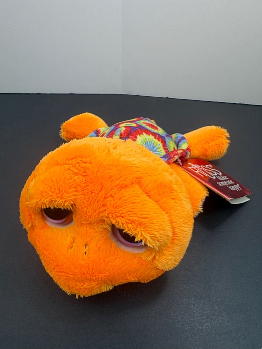 Russ L'il Peepers Turtle Plush “Laguna” Orange Tie Dye Shell #11134 Retired